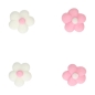 Preview: Zucker Dekoration - Mini Blumen Mix - Weiss / Rosa